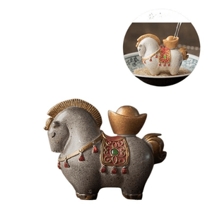Instant Money Tea Pet Ornament, Chinese Fortune Attraction Tea Set, Tea Tray Accessories, 7 * 9cm