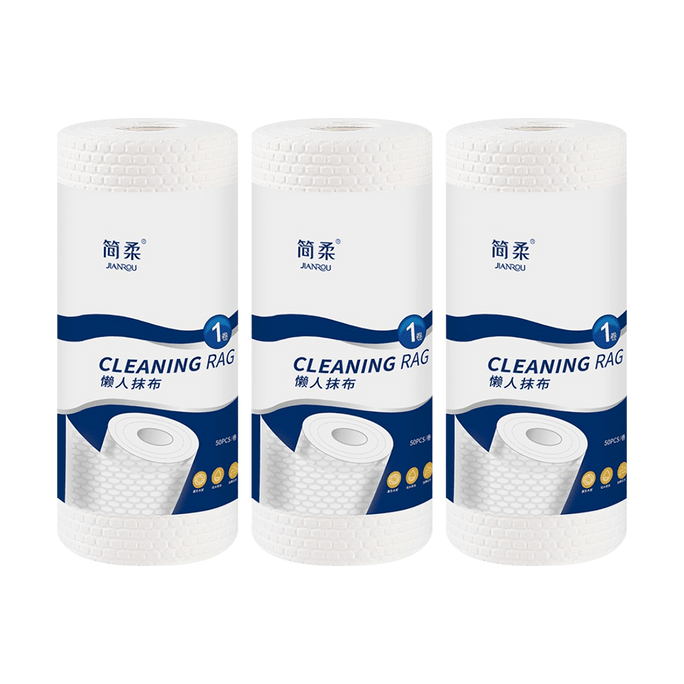 Disposable Kitchen Cleaning Cloth Paper Tower 1 Roll 50pcs - 3 Rolls