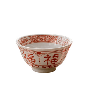 Four-month New Year Lucky Character Rice Bowl For Household Use, High-quality * 1 piece