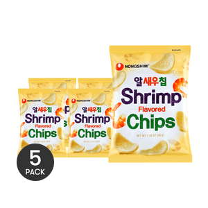 Shrimp Flavored Chips, 1.58 oz *5【5 Packs】