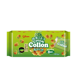 【日本直郵】GLICO格力高 Collon 抹茶夾心卷 8袋入 112g