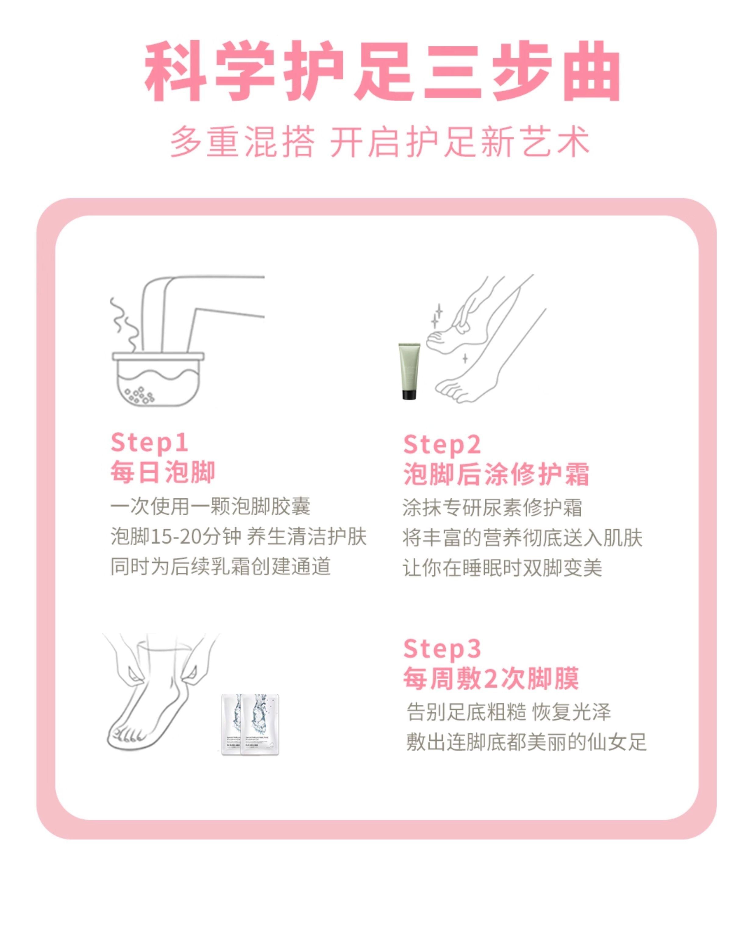 【中国直邮】 小足 椰油牛奶泡脚胶囊 足浴盐泡脚药包球粉老茧水合脚膜嫩足 400g/盒