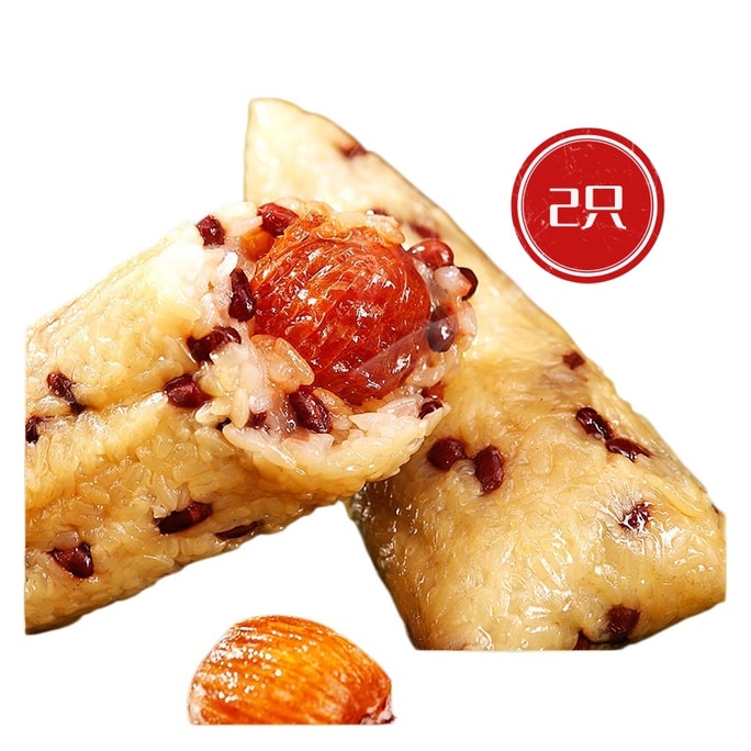 【中国からの直送】呉月斎 あんことナツメのちまき 220g×2個 甘くて柔らかい手作りの大きなちまき すぐに食べられる伝統的な朝食の甘いちまき