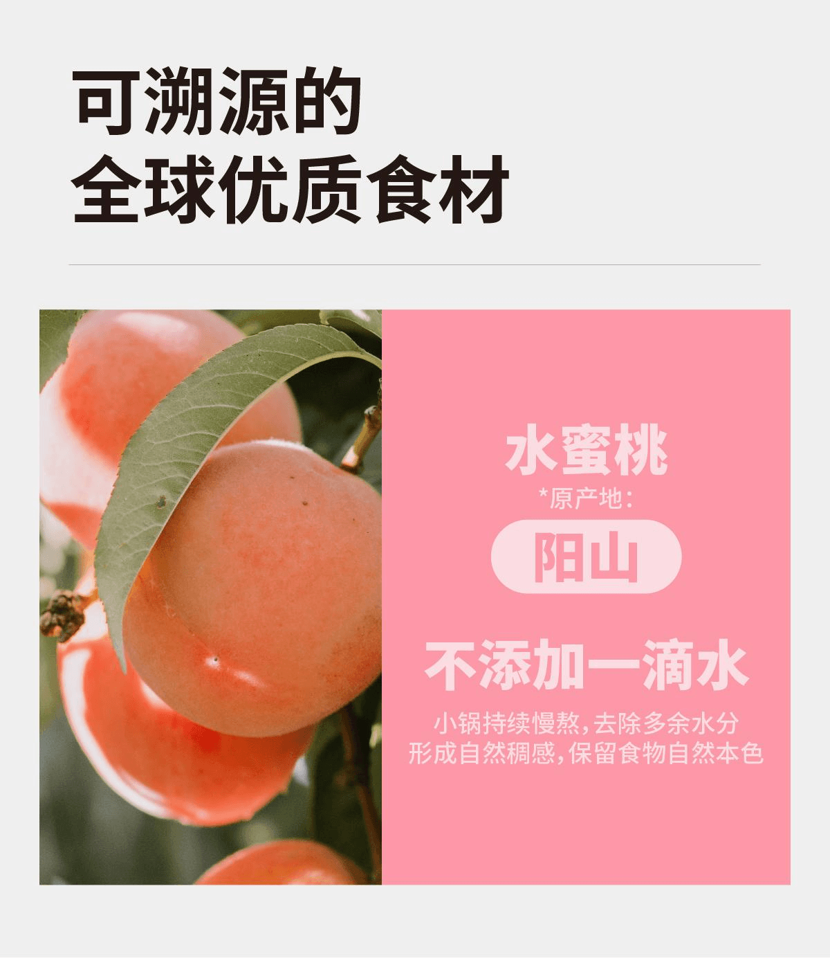 【中國直郵】 有樂島 /純熬桃子醬 90%果肉含量桃子醬150g*1瓶