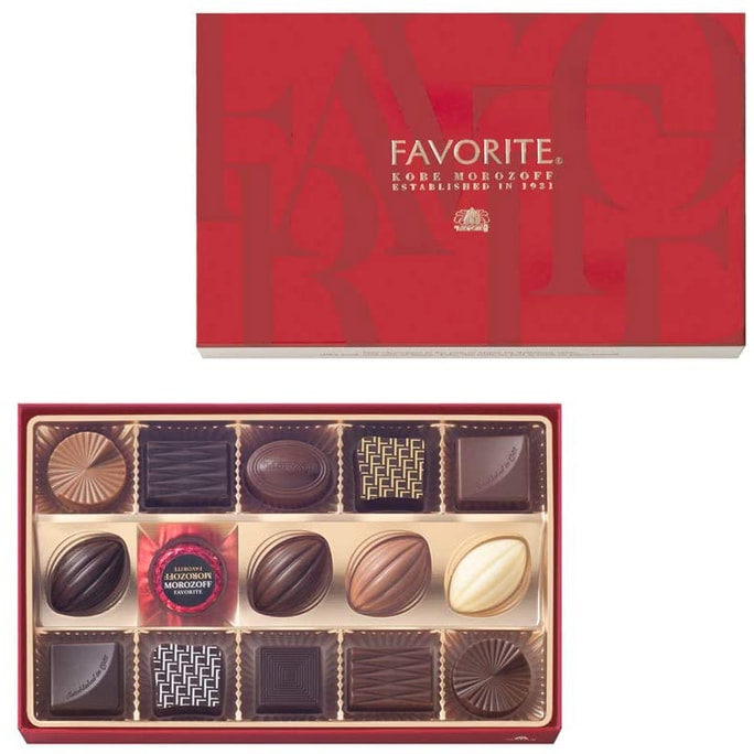 【日本直郵】情人節限定 摩洛索夫 Morozoff Favorite 東京名店洋菓子 精緻禮盒巧克力 15個入
