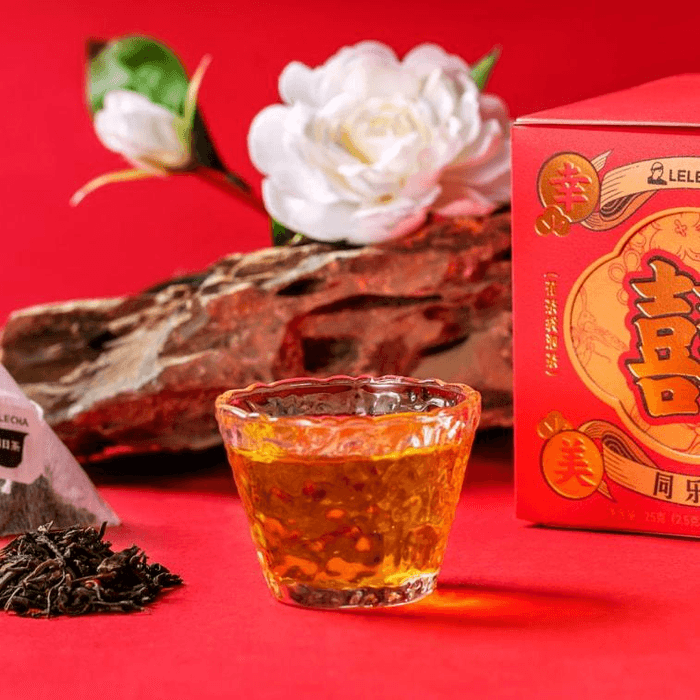 【中国直邮】 乐乐茶 同乐茶礼盒婚庆茶叶茶包伴手礼结婚喜茶喜宴25g*1盒 3