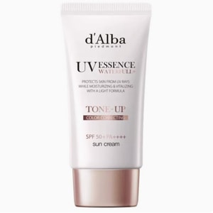 [홍콩 직송] 한국 달바 수분 선스크린 50ml SPF50+ PA++++ 방수 및 땀 방지 브라이트닝 에센스, 선스크린 및 프라이머 3-in-1, 민감성 피부용