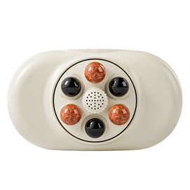 【中国直邮】ACK艾斯凯  全自动砭石揉腹仪揉肚子神器艾灸腹部按摩器护腰按摩热敷养腹  充电款米色