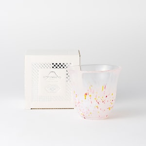 【日本直送】AKOMEYA TOKYO 江戸硝子 冷水グラス（熱湯不可） 桃 230ml