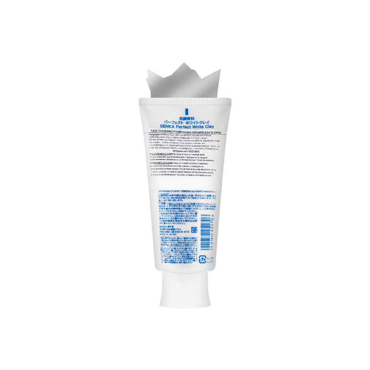 SENKA Perfect Whip F, Beauty Foam Facial Cleanser, 4.23 oz. #White Clay 12