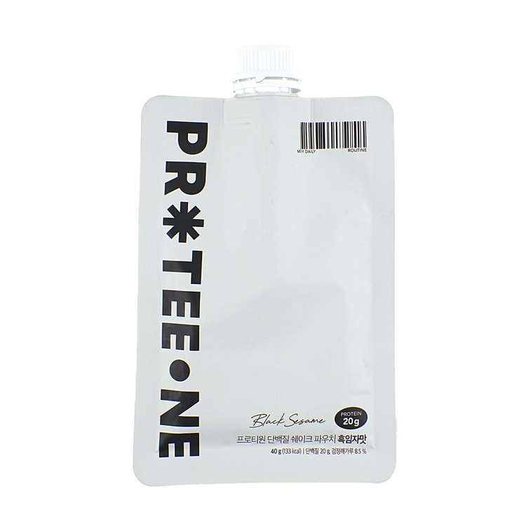 韓國PROTEEONE 蛋白質奶昔 蛋白質代餐粉 40g #黑芝麻味 健身高蛋白 營養補充 飽腹感強 便捷攜帶裝【Oliveyoung爆款】【每包含20g蛋白質】 4
