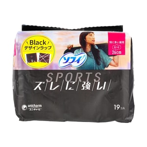 ユニチャーム ソフィ スポーツ 生理用ナプキン 260mm 多い日用 羽つき 19枚