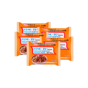 【Value Pack】KUNG FU Instant Beef Flavor Noodle Soup, 3oz*5