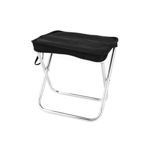 HSPM 신형 야외 여행용 초경량 접이식 포켓 스툴 캠핑 의자, 로드트립, 바비큐, 피크닉, 캠핑, 낚시 장비용, 블랙 (두꺼운 버전)