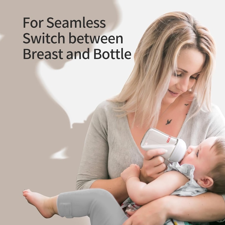 日本 PIGEON贝亲  奶瓶新生儿玻璃奶瓶宽口径 自然实感仿母乳第3代 240ML (2个装) 配2个M奶嘴 (3-6个月) 6