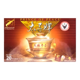 美国太子牌 纯正原枝花旗参茶 官方认证100%威州花旗参 20包入 36g