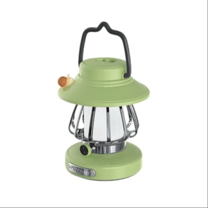 Retro Campsite Night Light Outdoor Portable Campsite Ambient Lighting-Green 1Pc