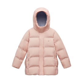 【中国直邮】 蕉内 小氢气502Cloud儿童羽绒服 男童女童中长款冬装防风保暖外套 130cm 樱花粉