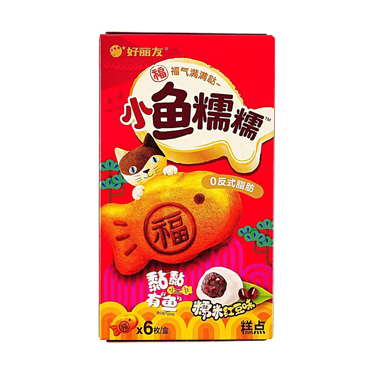 FishShape Cake Red Bean Flavor,6pieces 5.92 oz 5