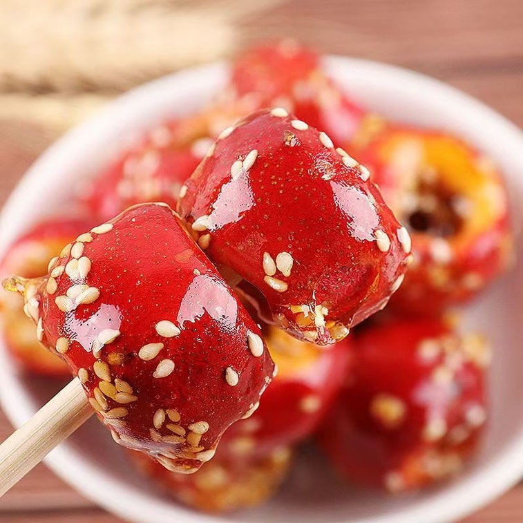 クレイジーホーソン フリーズドライホーソン 砂糖漬けホーソン串 - ふっくらとした果実、甘酸っぱい、サクサク、味覚を目覚めさせる (55g) 9