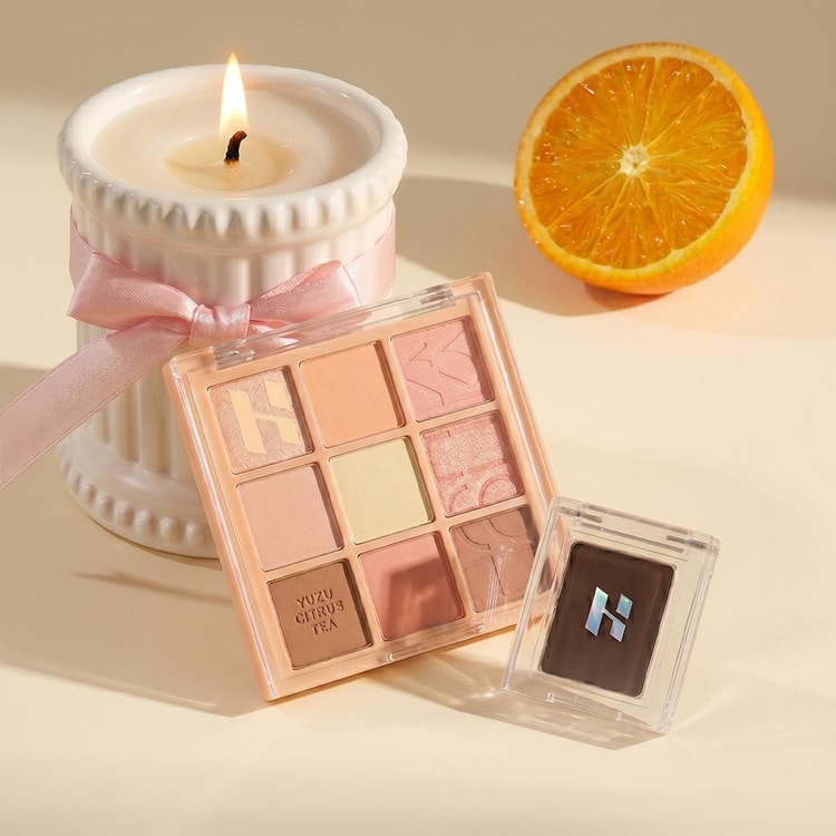 HOLIKA HOLIKA My Fave Mood Eye Palette Set #Yuzu Citrus Tea【Warm