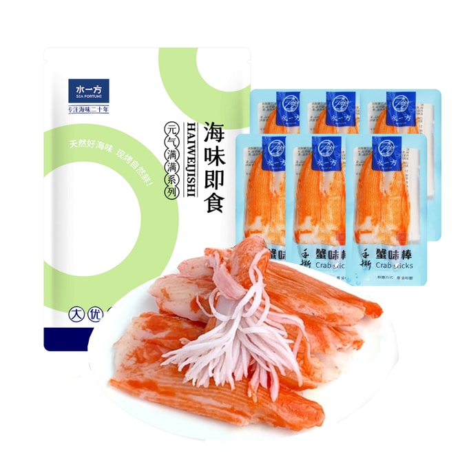 Seafood hand torn crab flavor stick Dalian specialty crab foot stick ready-to-eat seafood snacks original 200g