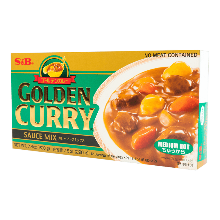 日本S&B 金牌咖喱块 中辣 220g 15