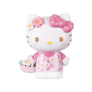 Hello Kitty Three-Dimensional Jigsaw Cartoon Birthday Gift Gift Trend Play Hand - Sakura Pink 1 Pc