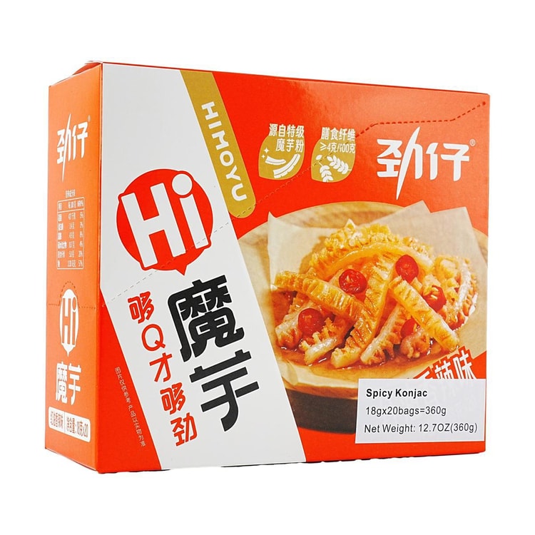 JINZAI Hi Konjac Snack Spicy flavor 18g*20 - Yami.com
