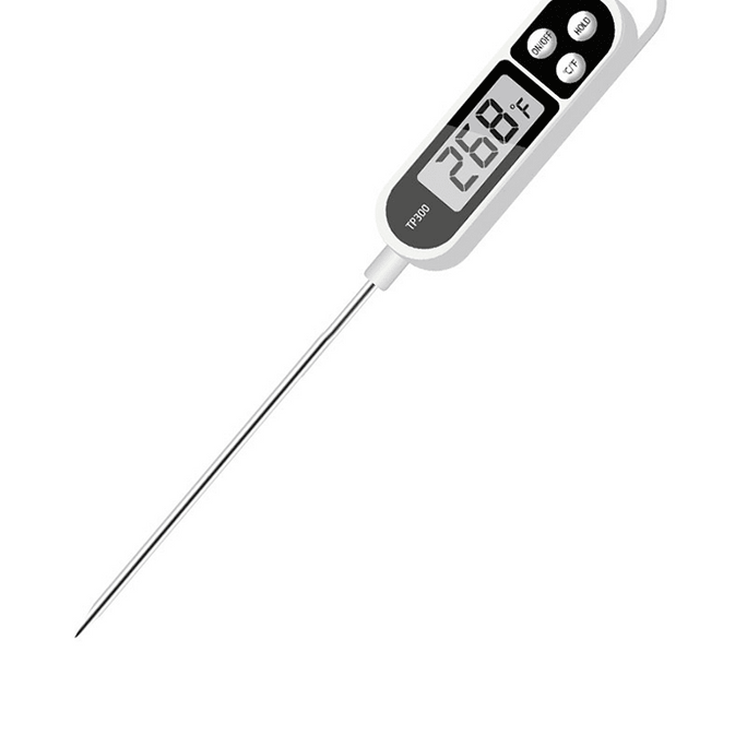  First-rate 食品温度计 超快1秒数字即时读肉温度计 烧烤和烹饪必备  可测水温 油温 奶温 探针式 (自带电池)