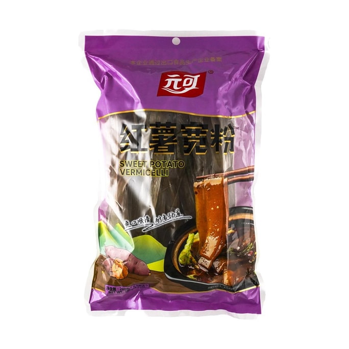 元可 地瓜寬粉 苕粉紅薯粗粉條 280g