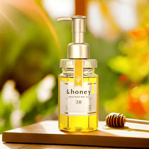 日本&HONEY安蒂花子 丰盈滋养免洗护发精油 蜂蜜保湿柔顺发油 抚平毛躁 修复干枯 100ml 无硅油配方 大马士革玫瑰蜂蜜香