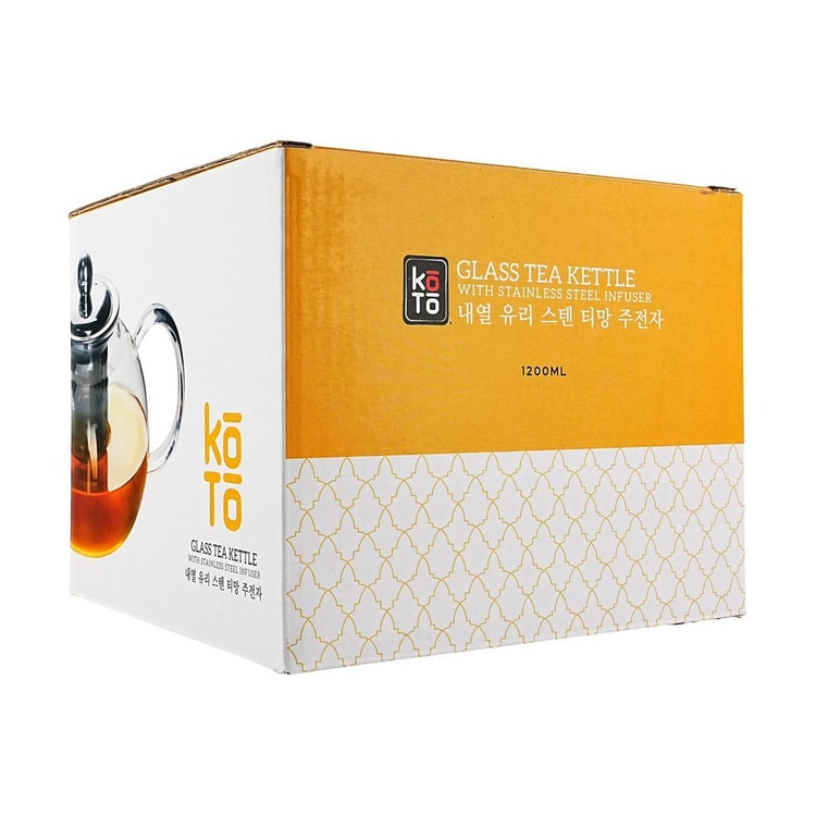 茶 coto KOTO Glass Teapot With Stainless Steel Infuser Heat Resistant Tea