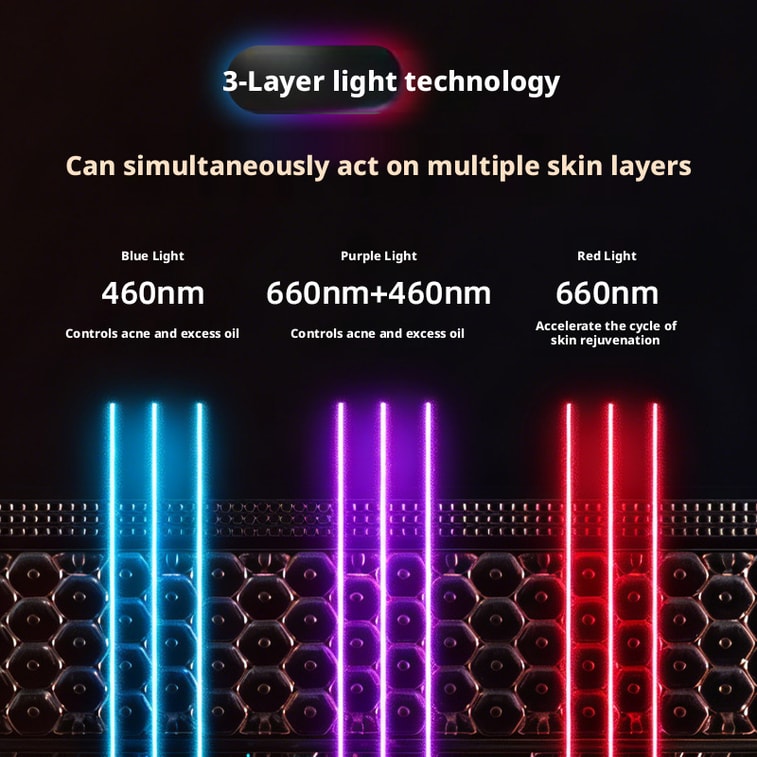 EMS Microcurrent Oxygen Injection Beauty Device – 100KPA High-Pressure Deep Hydration, Red/Blue/Purple Light Therapy, Anti-Clog Detachable Head, 2-in-1 Home Skincare Set – 1 Set 5