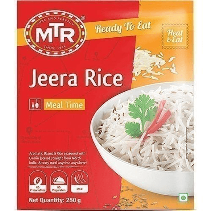 Jeera (cumin) Rice (Ready-to-Eat), 8.9 oz box