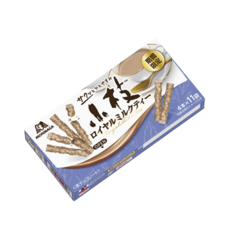 日本 MORINAGA 森永 奶茶口味巧克力棒 44支入(4小支x11小袋)
