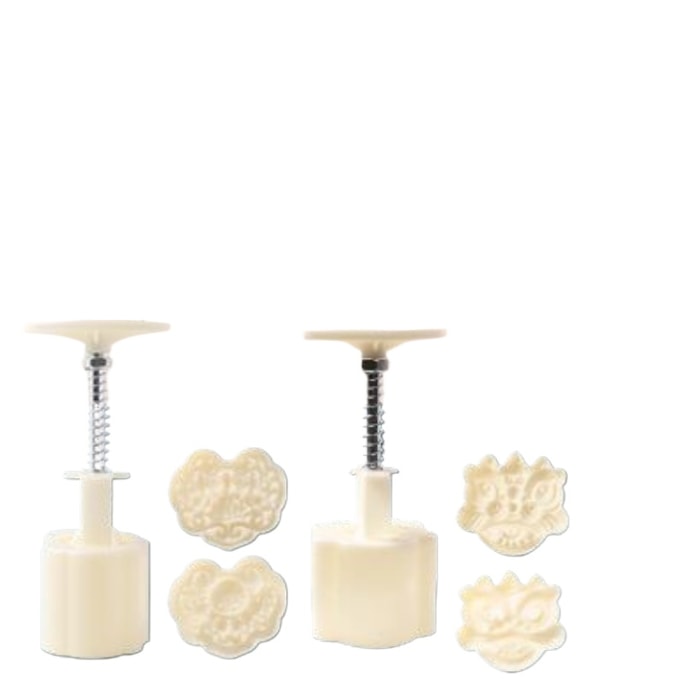 Wanshi Ruyi Mooncake Mold New Cake Grinding Baking 2 Molds 4 Pieces 14.9cm * 1 Piece