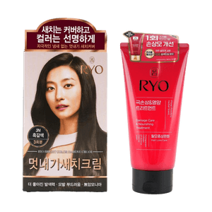 우야채 멋내기새치크림-흑갈색,#3N 4.2 oz