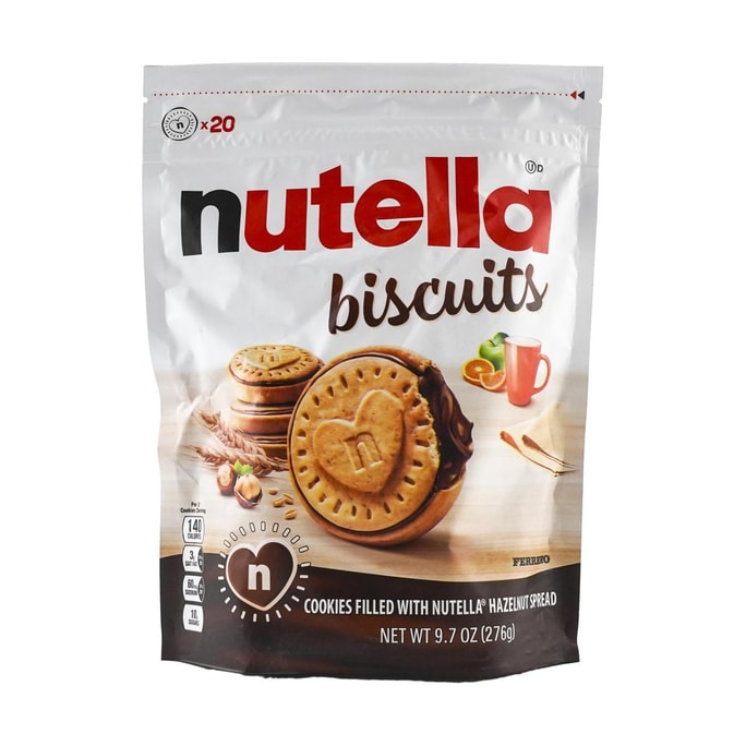義大利NUTELLA 能多益 榛果巧克力醬心餅乾 276g【鴉片級上癮!!巨好吃】【小紅書爆款】