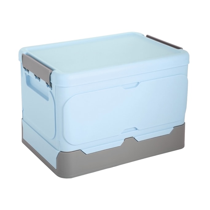 折叠收纳盒 ROSELIFE 适合书本 零食 玩具等的储物盒 适合家用  汽车后备箱 13.5" X 9.0" X9.0" 中号蓝