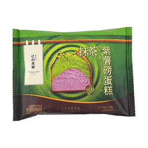 Product: Matcha Purple Sweet Potato Pound Cake 1.41 oz 【Century-old Brand】【Rich Tea Aroma】