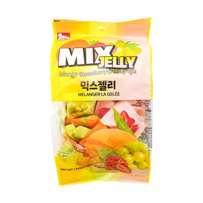 혼합 맛 젤리 젤리 캔디 그린 그레이프 + 망고 + 딸기 11.29온스
