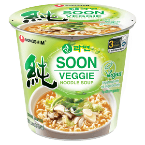 Soon Veggie Noodle Cup, Vegan, 6 Pack