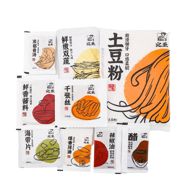 宛禾 砂鍋馬鈴薯粉 超豐富蔬菜包 5分鐘速食 320g *3【3份超值裝】【正宗河南風味】 8