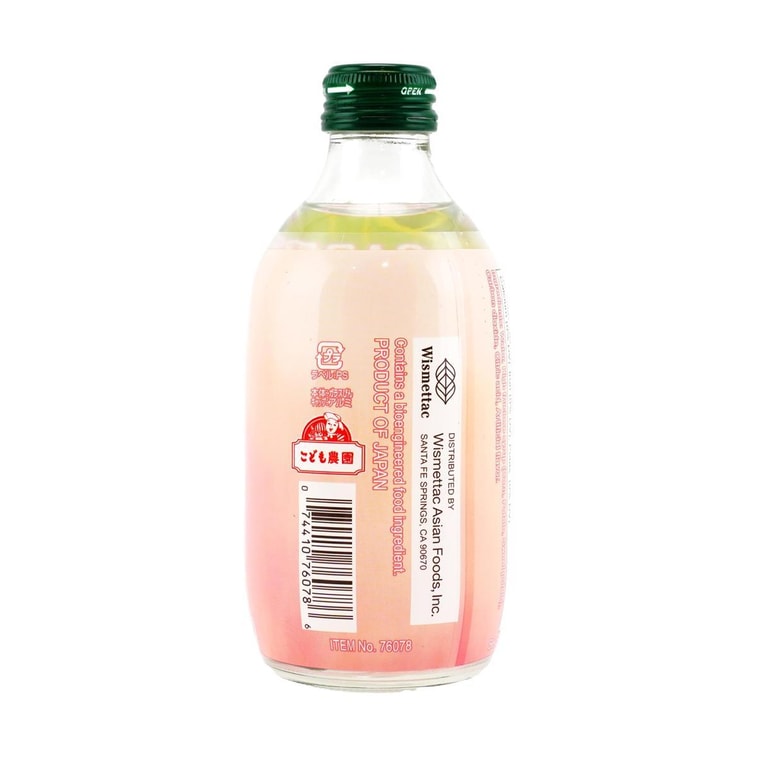 日本TOMOMASU 丰润白桃味汽水 果味碳酸饮料  300ml *6【6份超值装】 5