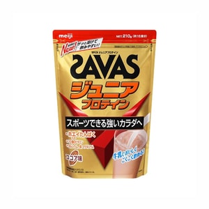 [일본에서 직접 우편 발송] MEIJI SAVAS 청소년 및 어린이 피트니스 웨이 영양 단백질 파우더 초콜릿 맛 210g