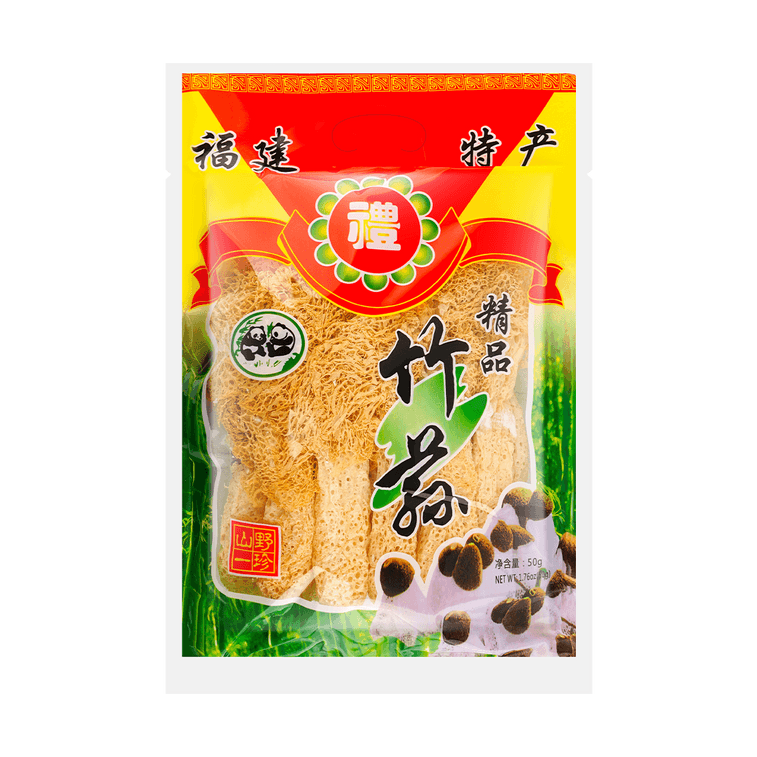 【福建特產】壟斷 精品竹蓀 50g【煲湯火鍋菌菇乾貨】 13