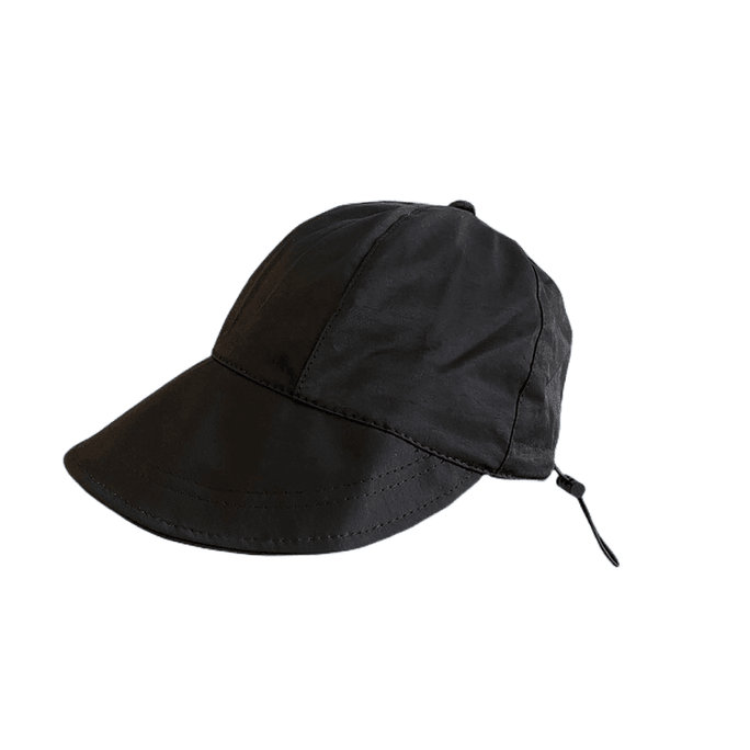 【中国からの直送】Zhao Lusiの同じスタイルの日よけ帽子、バイザー、通気性があり、薄い、漁師の帽子、クラシックブラック