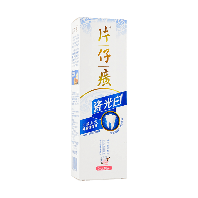 Porcelain White Toothpaste - Icy Peach Blossom, 3.74 oz