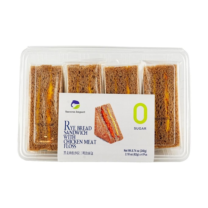 Rye Bread Sandwich With Chicken Meat Floss , 8.74 oz